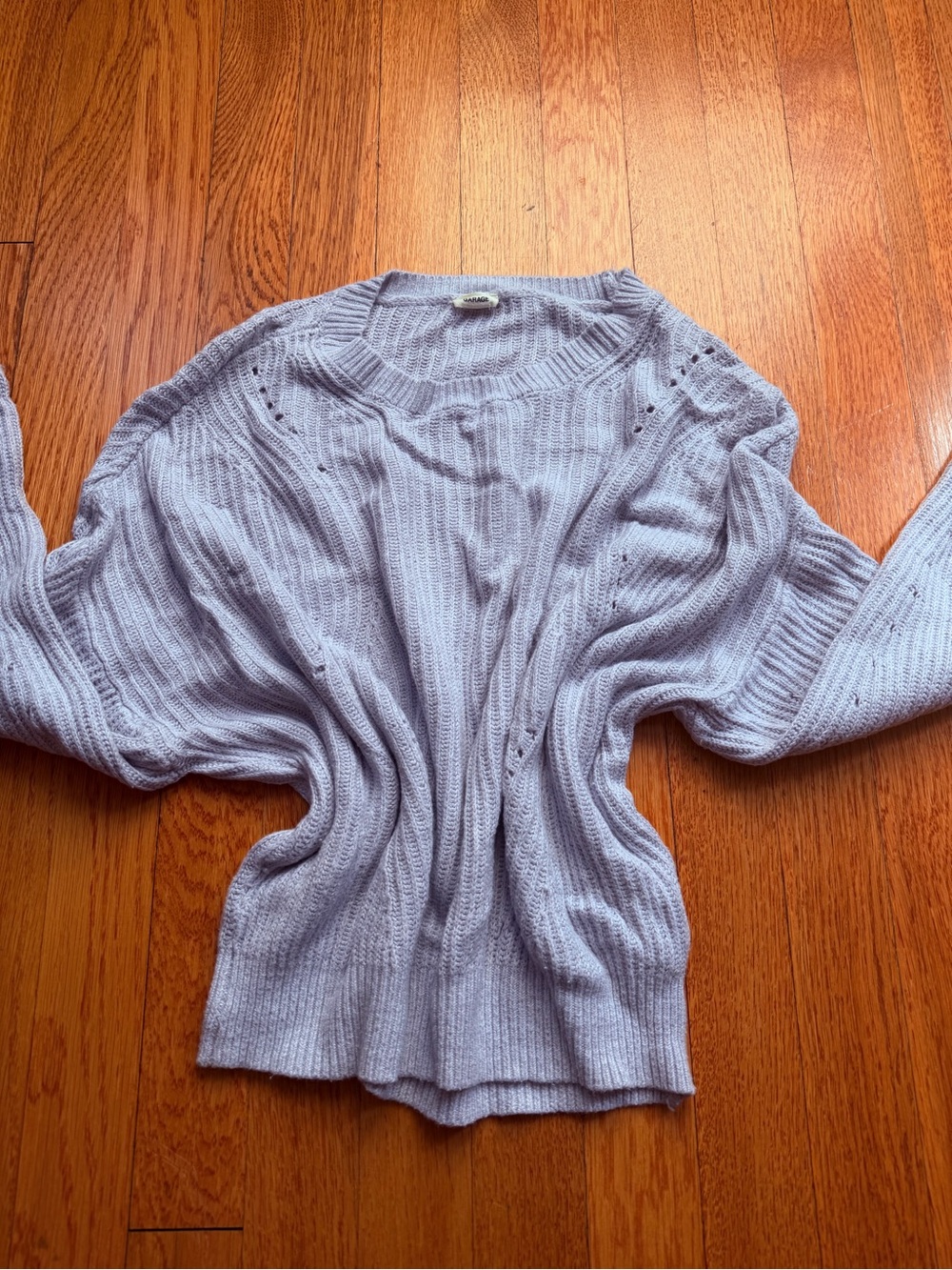 Garage Soft Lilac Crewneck Sweater - Light Lavender